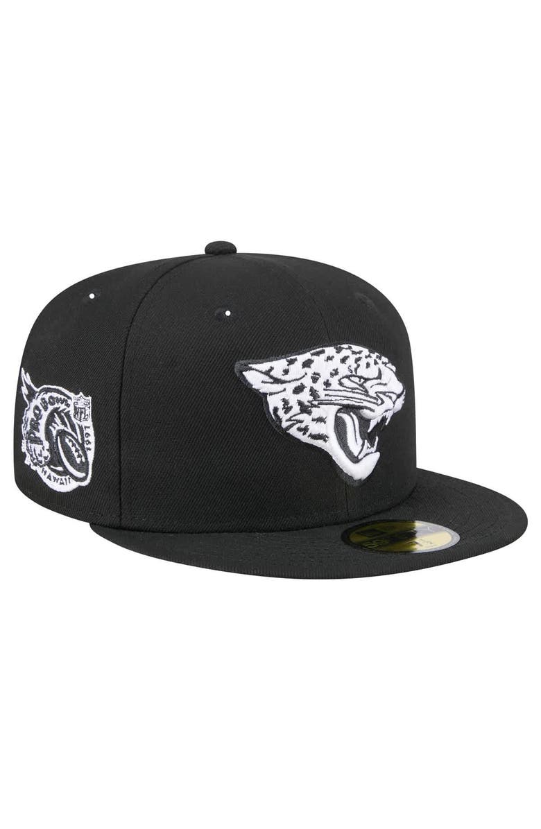 New Era Men's New Era Black Jacksonville Jaguars  Main Patch 59FIFTY Fitted Hat, Alternate, color, Black