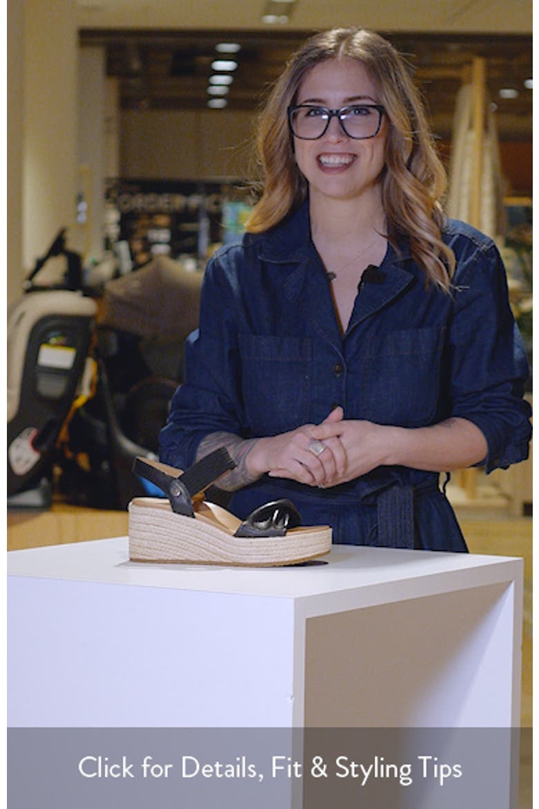 Darla Espadrille Platform Slide Sandal video