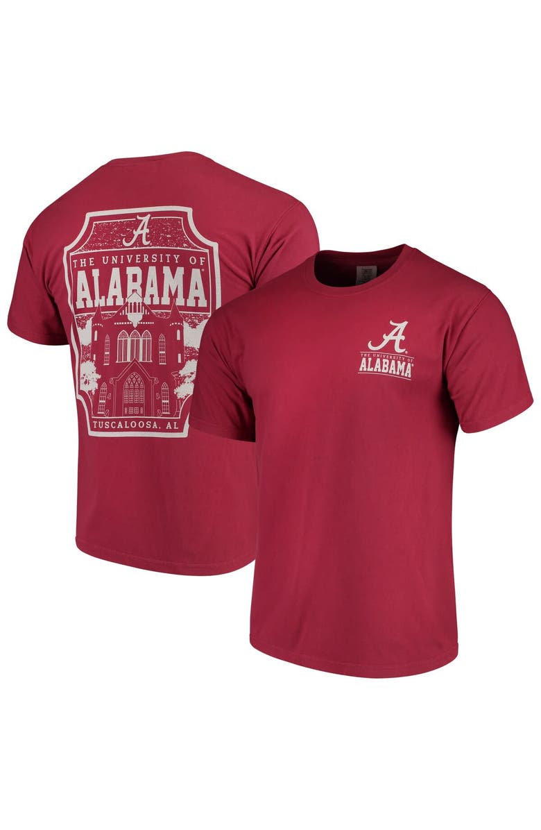 IMAGE ONE Men's Crimson Alabama Crimson Tide Comfort Colors Campus Icon T-Shirt, Main, color, 