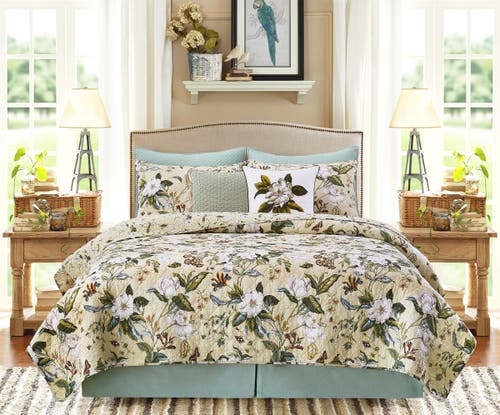 C & F Home C&f Home Garden Magnolia Graphic Print Throw Pillow, 18" X 18" In Multi