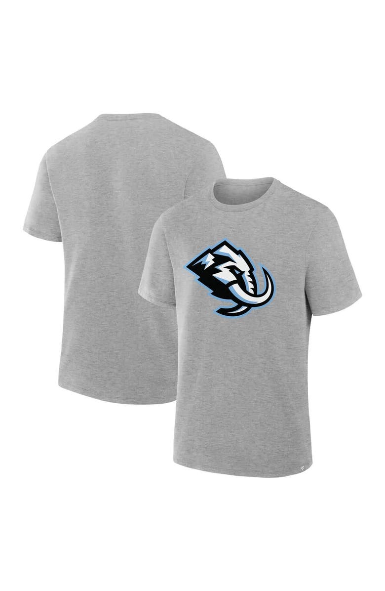 FANATICS Men's Fanatics  Heather Gray Utah Mammoth Primary Logo Legacy T-Shirt, Alternate, color, Heather Gray