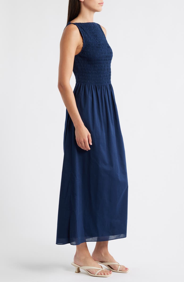 & Other Stories Smocked Cotton Maxi Sundress, Alternate, color,
