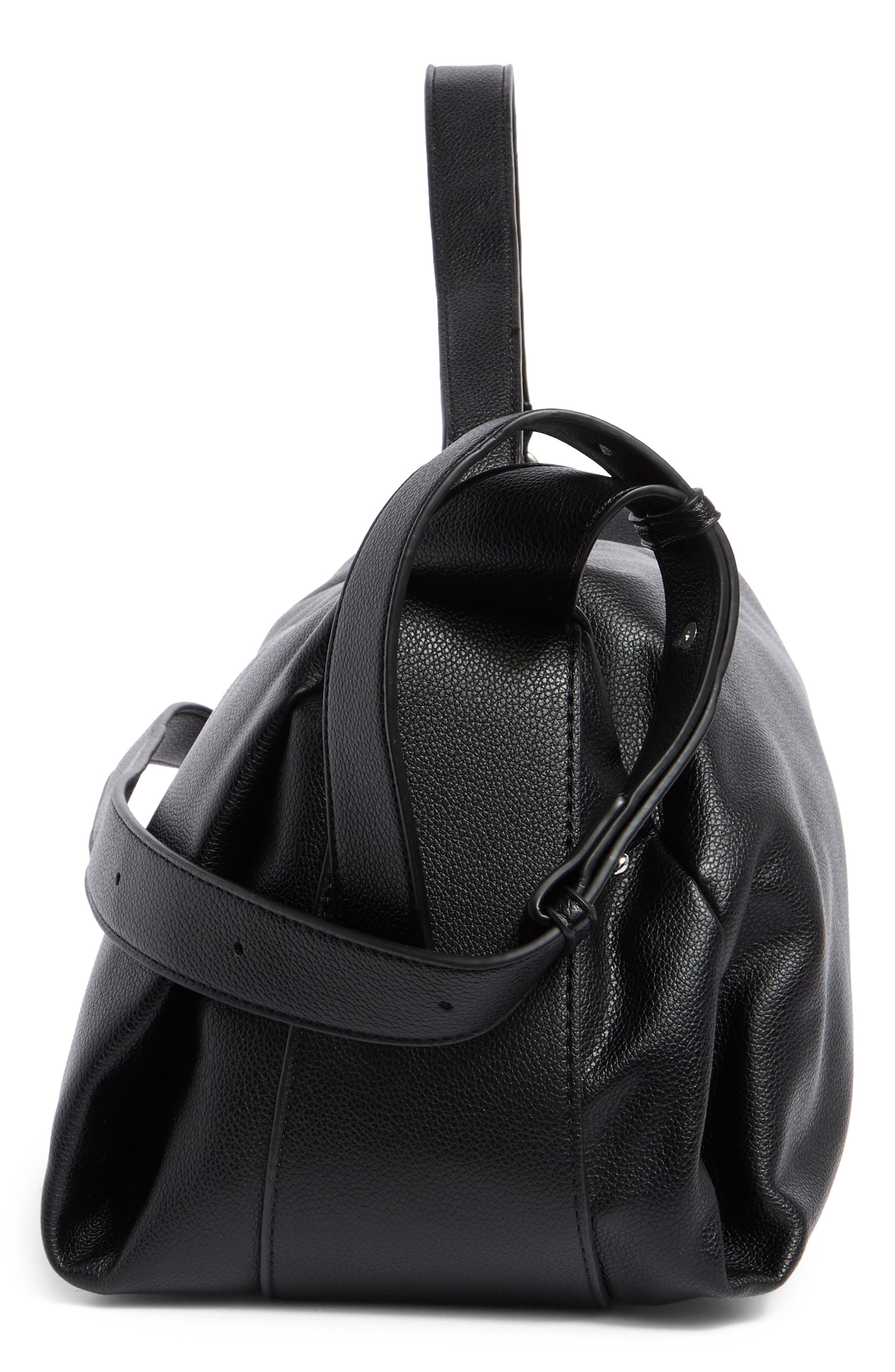 BCBG Faux Leather Barrel Crossbody Bag, Alternate, color, 