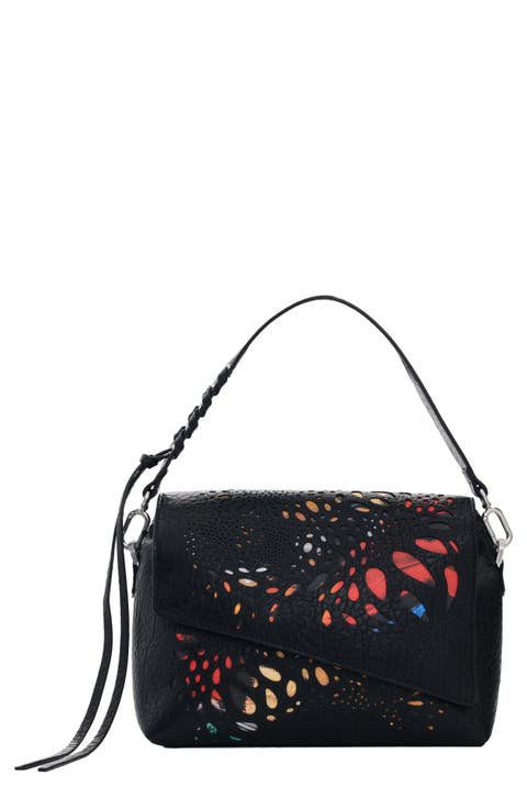Butterfly Cutout Faux Leather Shoulder Bag