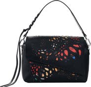 Desigual Butterfly Cutout Faux Leather Shoulder Bag
