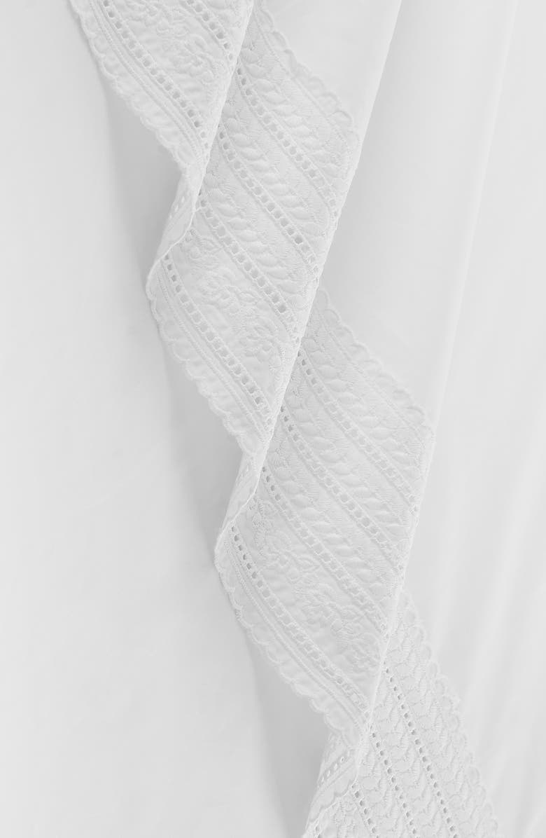 MELANGE HOME Elizabeth Lace Euro Shams, Alternate, color, White