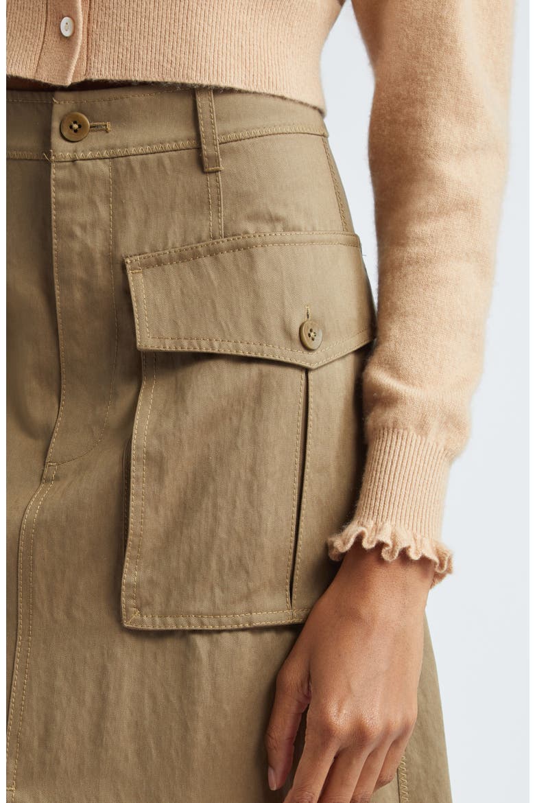 Veria Twill Cargo Skirt, Alternate, color, DRIFTWOOD