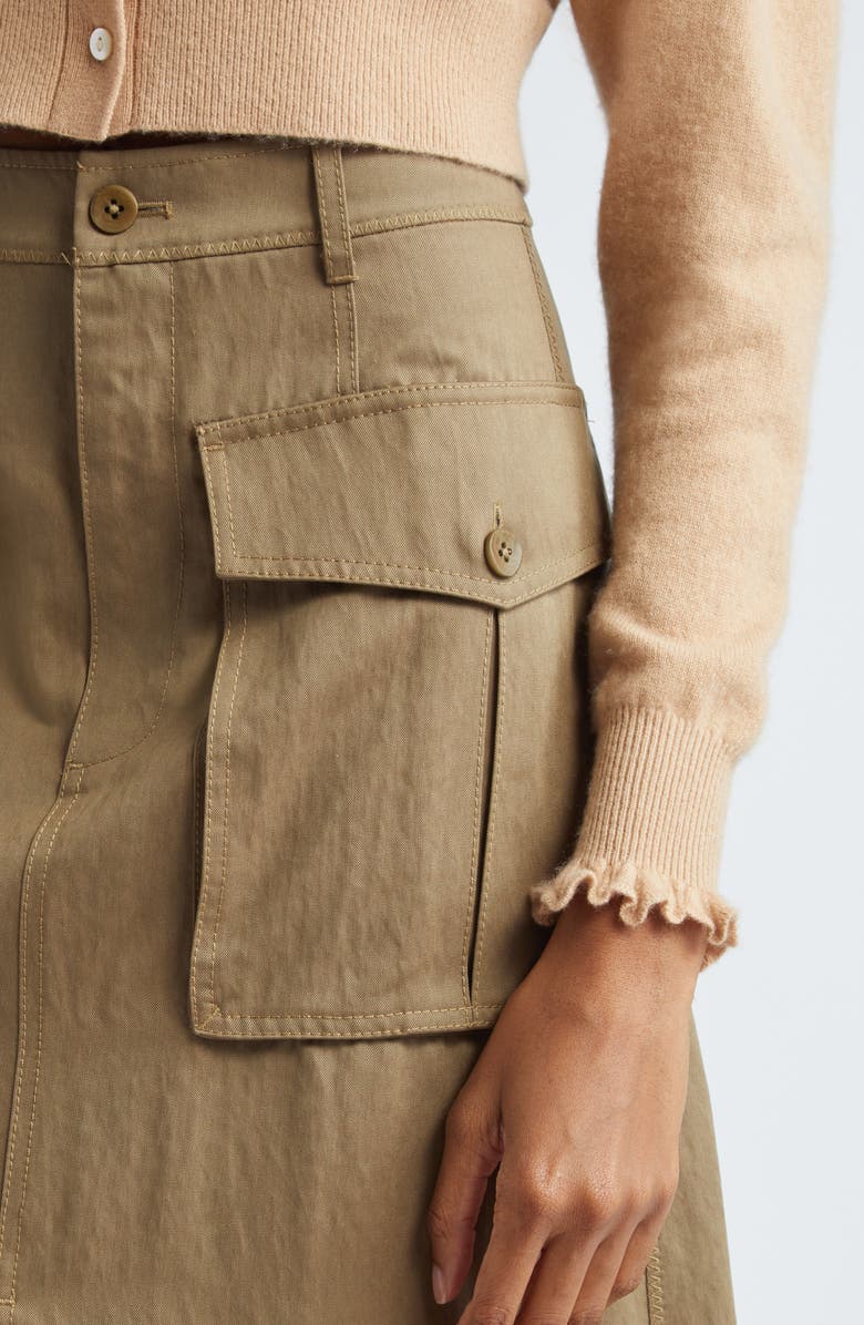 Ulla Johnson Veria Twill Cargo Skirt, Alternate, color,