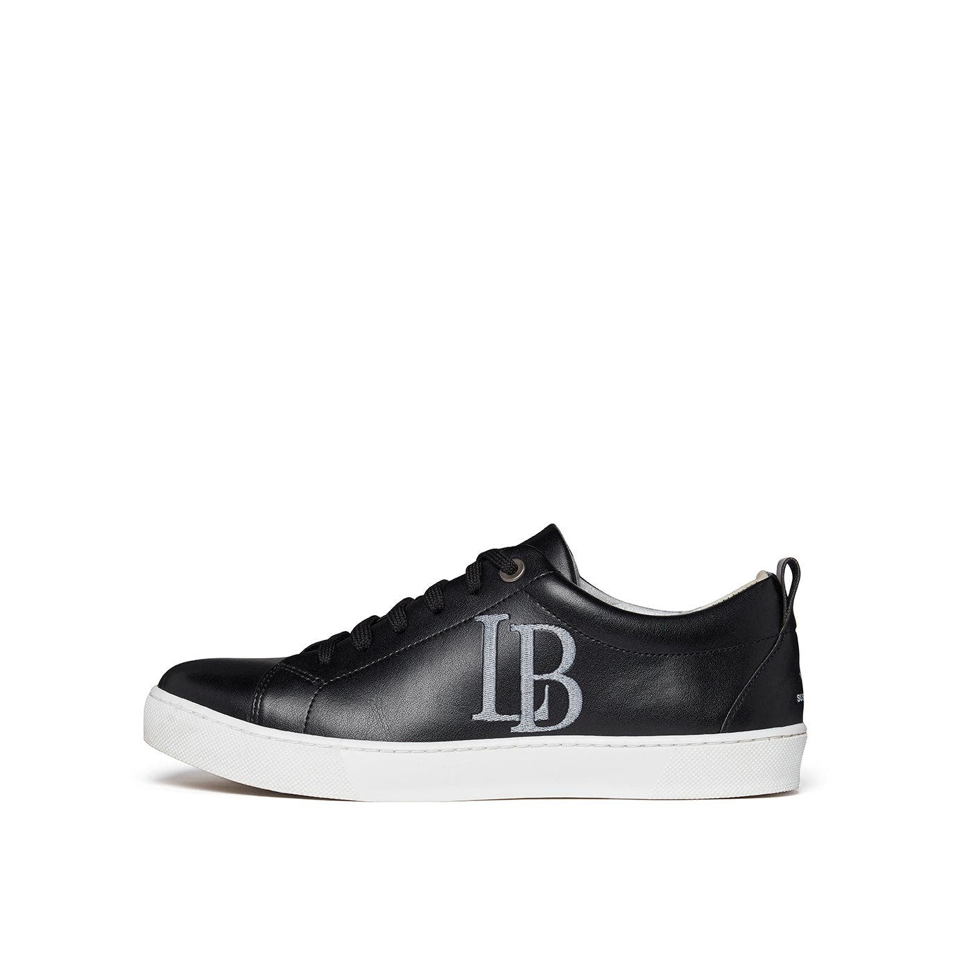 LaBante London LB Black Apple Leather Sneakers for Women, Main, color, Black