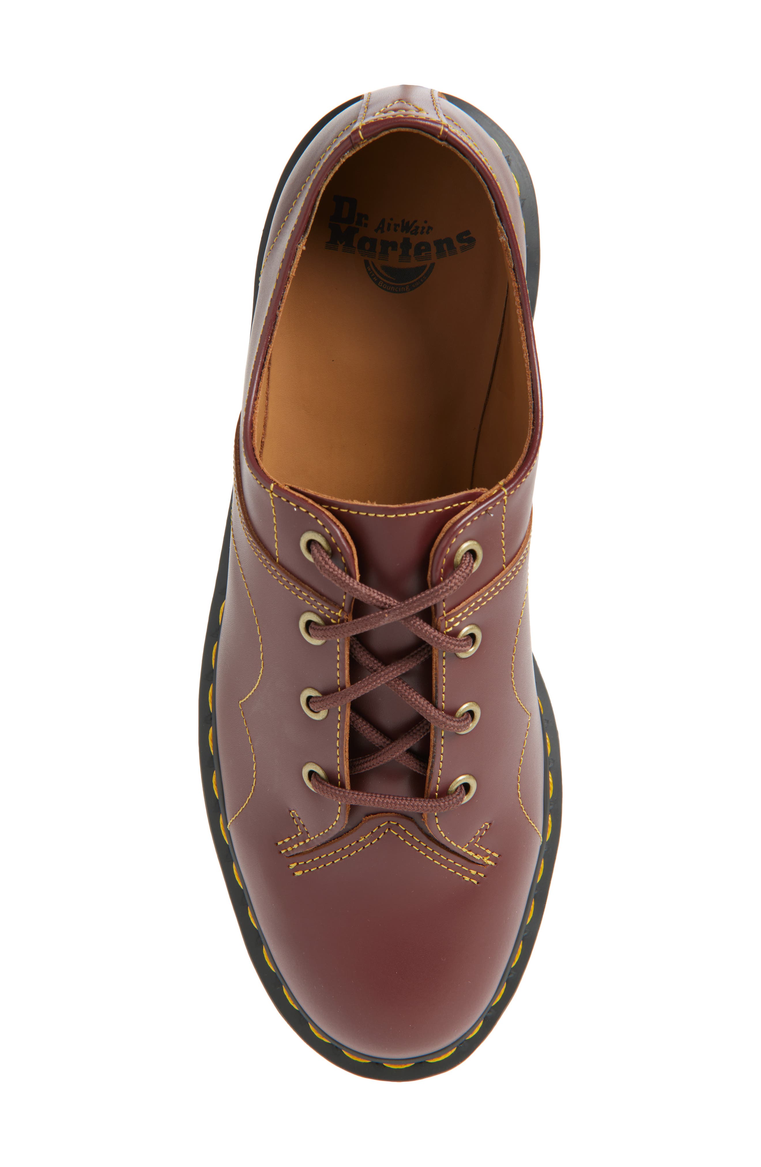 Dr. Martens Church Derby, Alternate, color, Oxblood Vintage Smooth