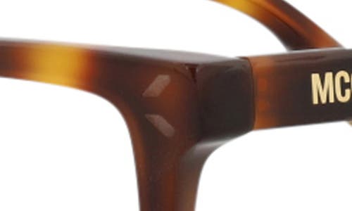 Alexander Mcqueen Mcqueen 51mm Rectangular Optical Glasses In Havana Havana Transparent