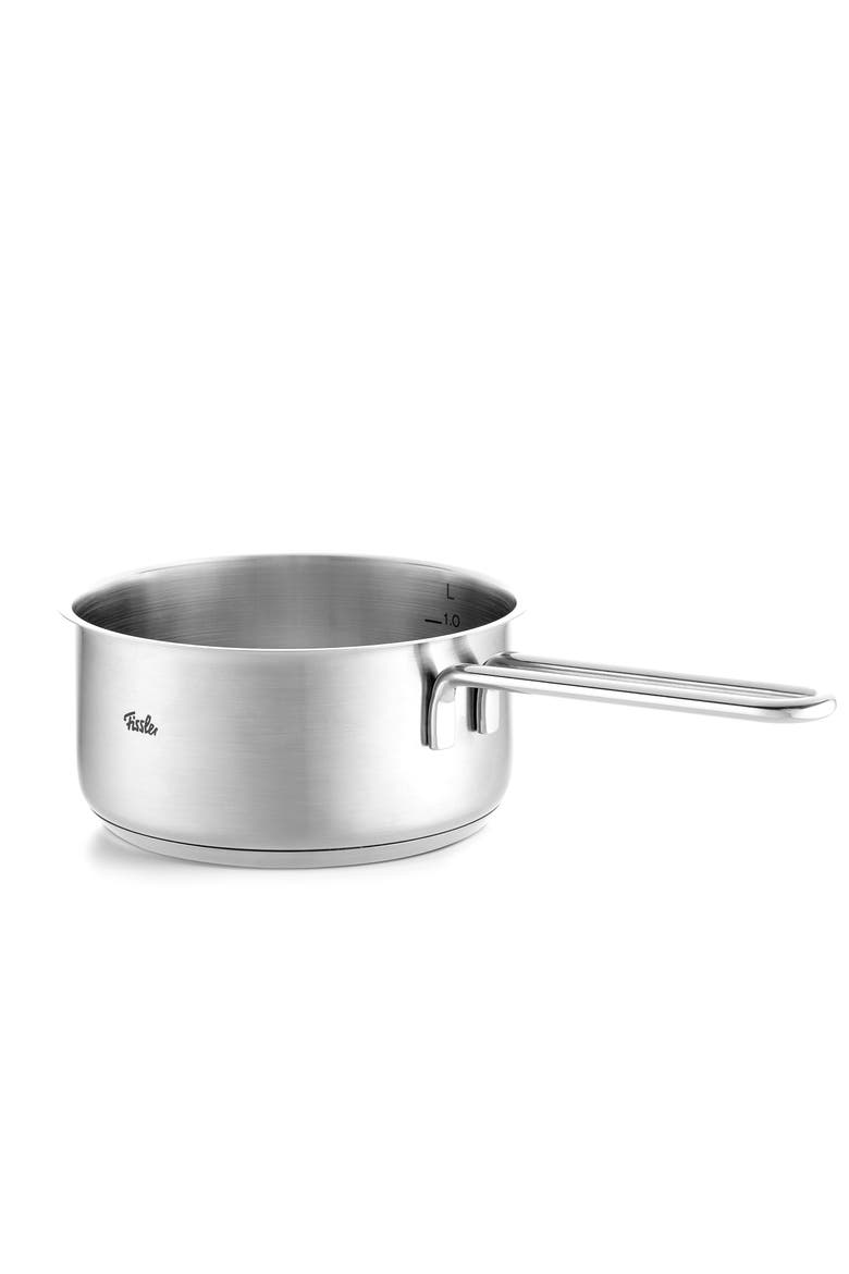 Pure Collection Stainless Steel Saucepan with Glass Lid, Alternate, color, Stainless Steel