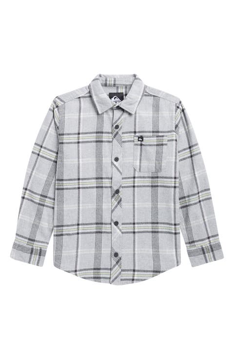 Kids' Brooks Plaid Button-Up Flannel Shirt