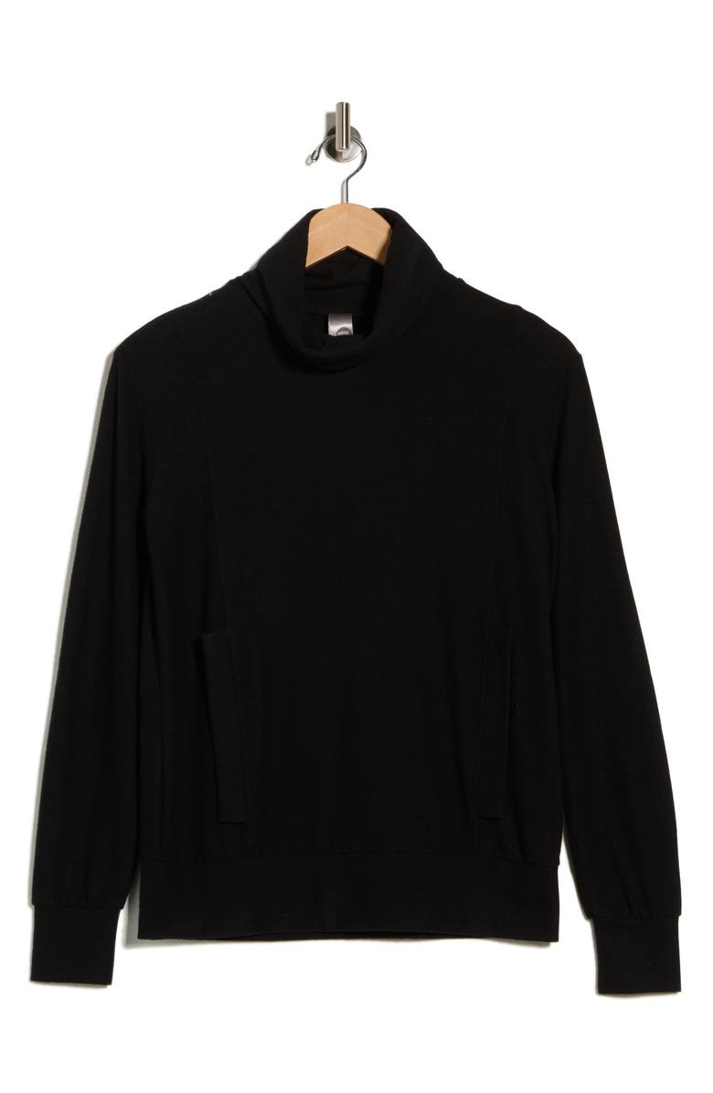 GO COUTURE Turtleneck Sweater, Alternate, color, Black