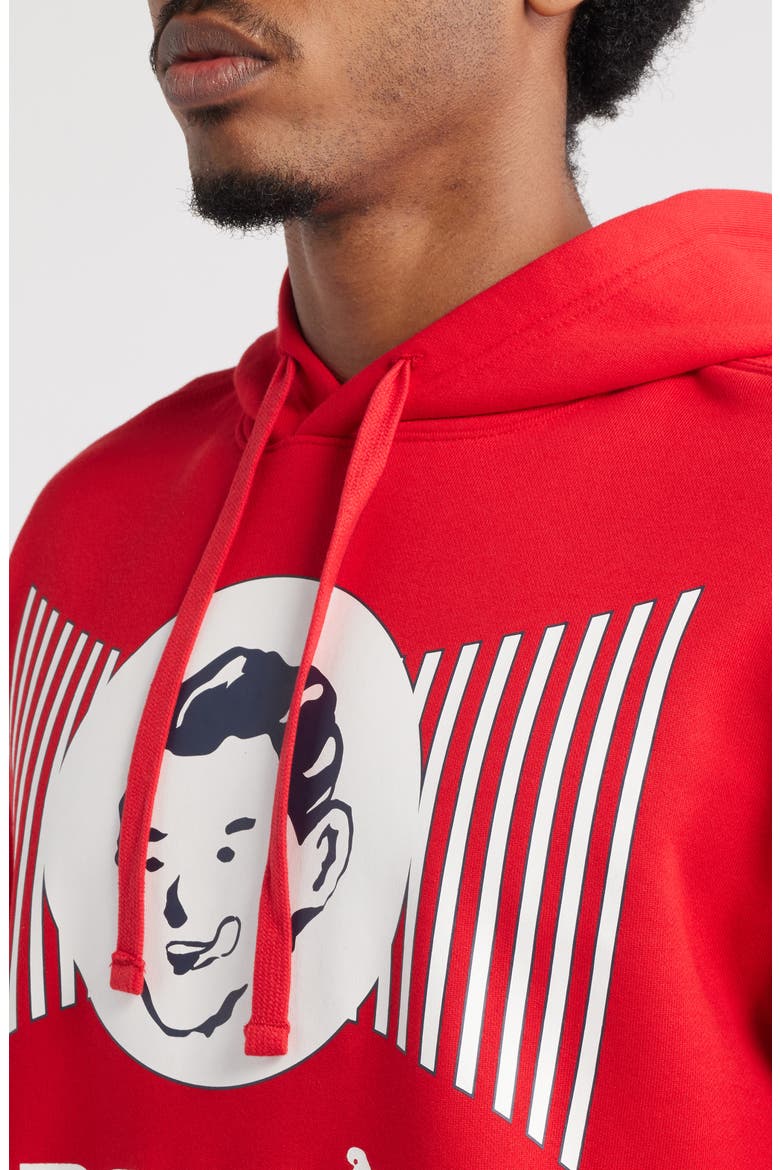Coneman Cotton Graphic Hoodie, Alternate, color, GOJI BERRY