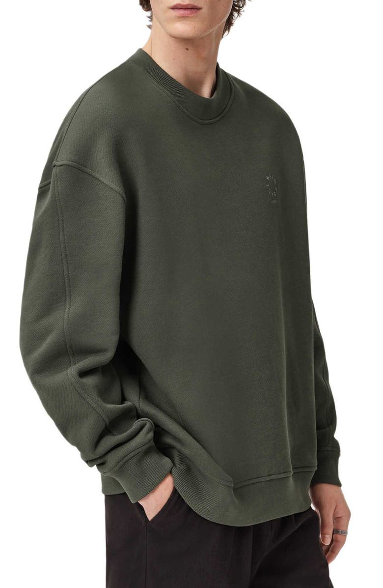 AllSaints Haven Sweatshirt, Alternate, color, Garnet Green