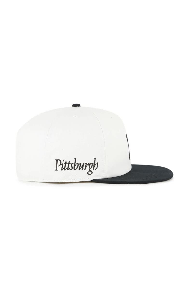 '47 Men's '47 White/Black Pittsburgh Pirates Foundation Captain Snapback Hat, Alternate, color, White