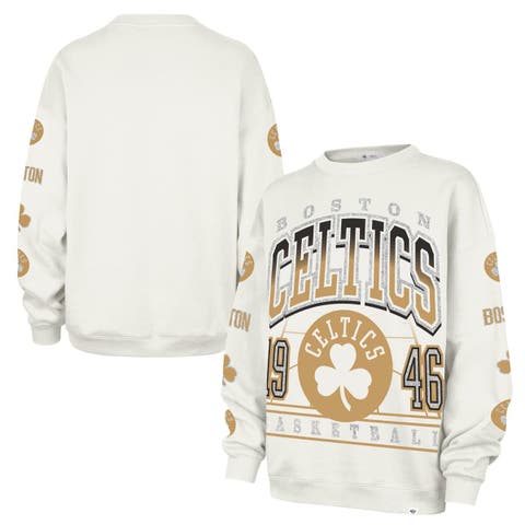 Women's '47  Natural Boston Celtics 2025/26 City Edition Go Big Oversized Sweatshirt