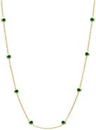 BY ADINA EDEN Emerald Green Diamond By The Yard Necklace