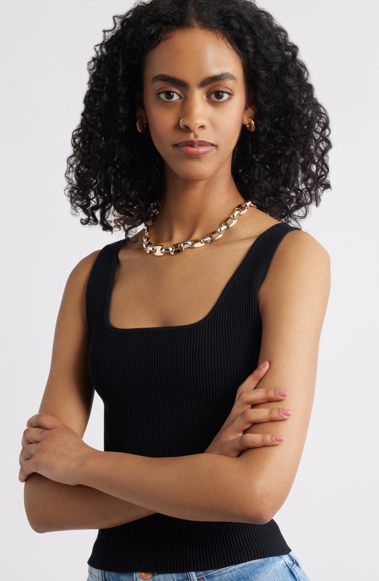 Open Edit Chubby Molten Hoop Earrings, Alternate, color, Gold