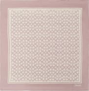 COACH Textured Signature Logo Square Silk Scarf