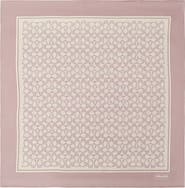 COACH Textured Signature Logo Square Silk Scarf