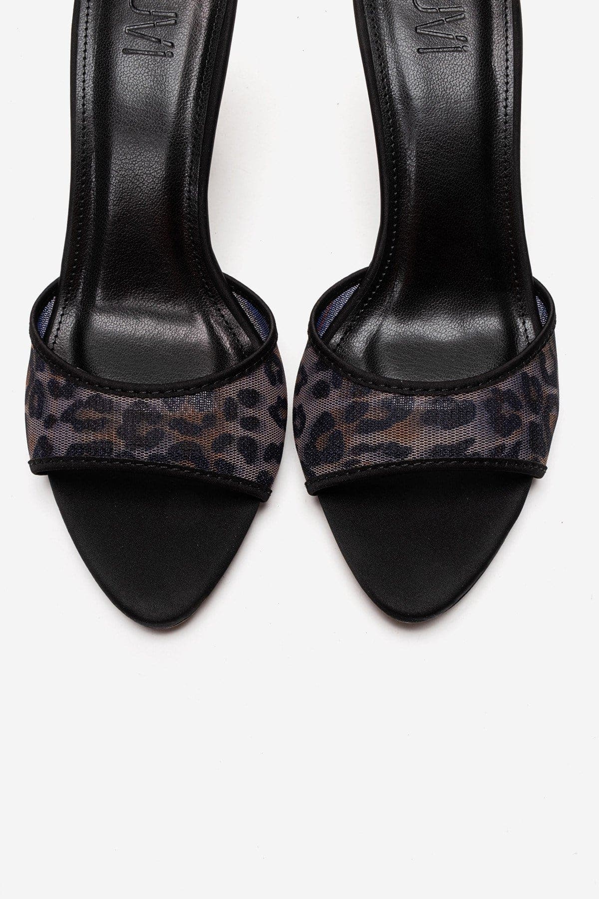 Monroe Stiletto Mesh Sandal, Alternate, color, Black Print