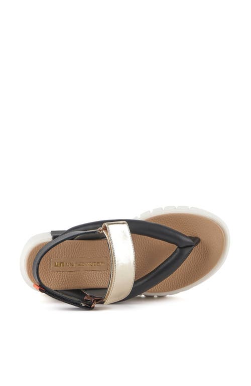 United Nude Delta Tong Sandals In Black