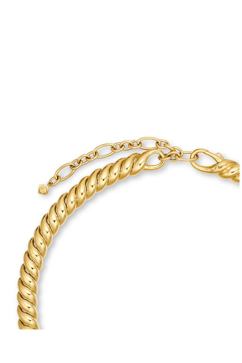 Sculpted Cable Necklace in 18K Yellow Gold, Alternate, color, 18K YELLOW GOLD