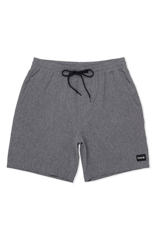 Hurley Phantom 18 Walkshort In Black Heather In Blue