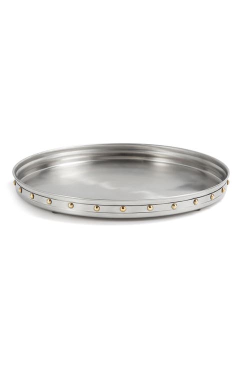 Rivets Stainless Steel Serving Tray
