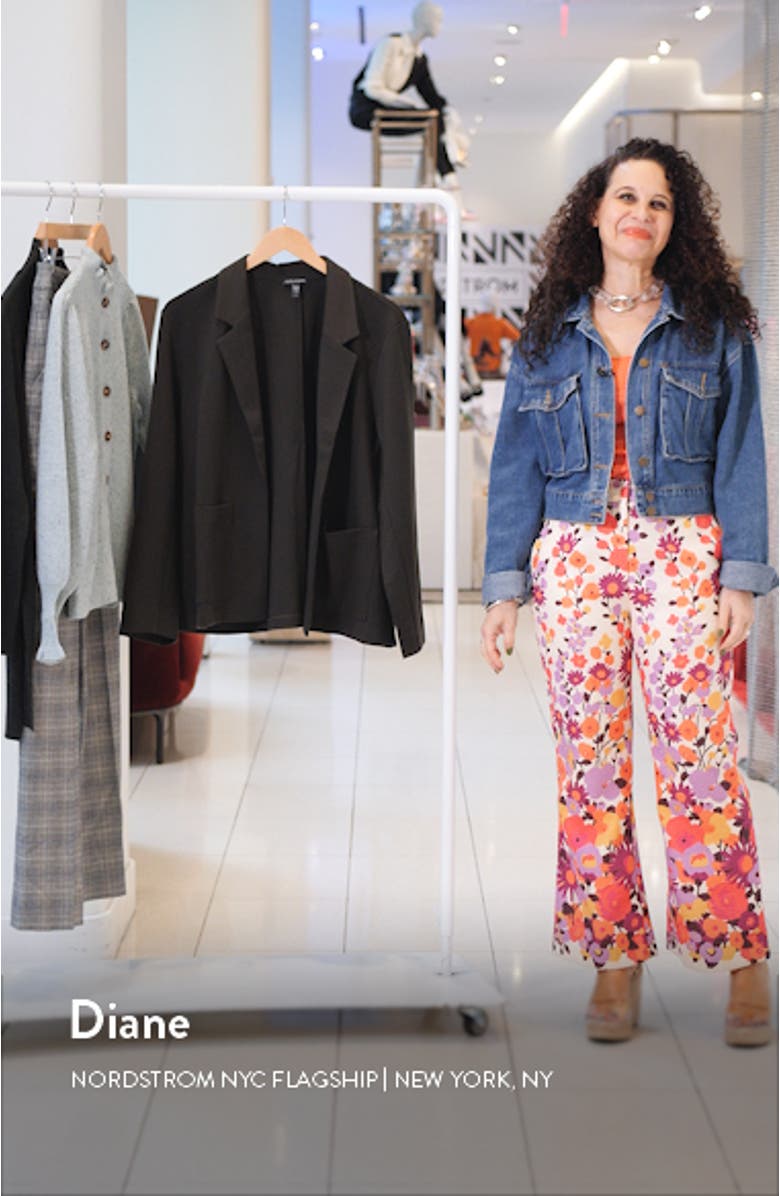 Notched Lapel Ponte Blazer, sales video thumbnail