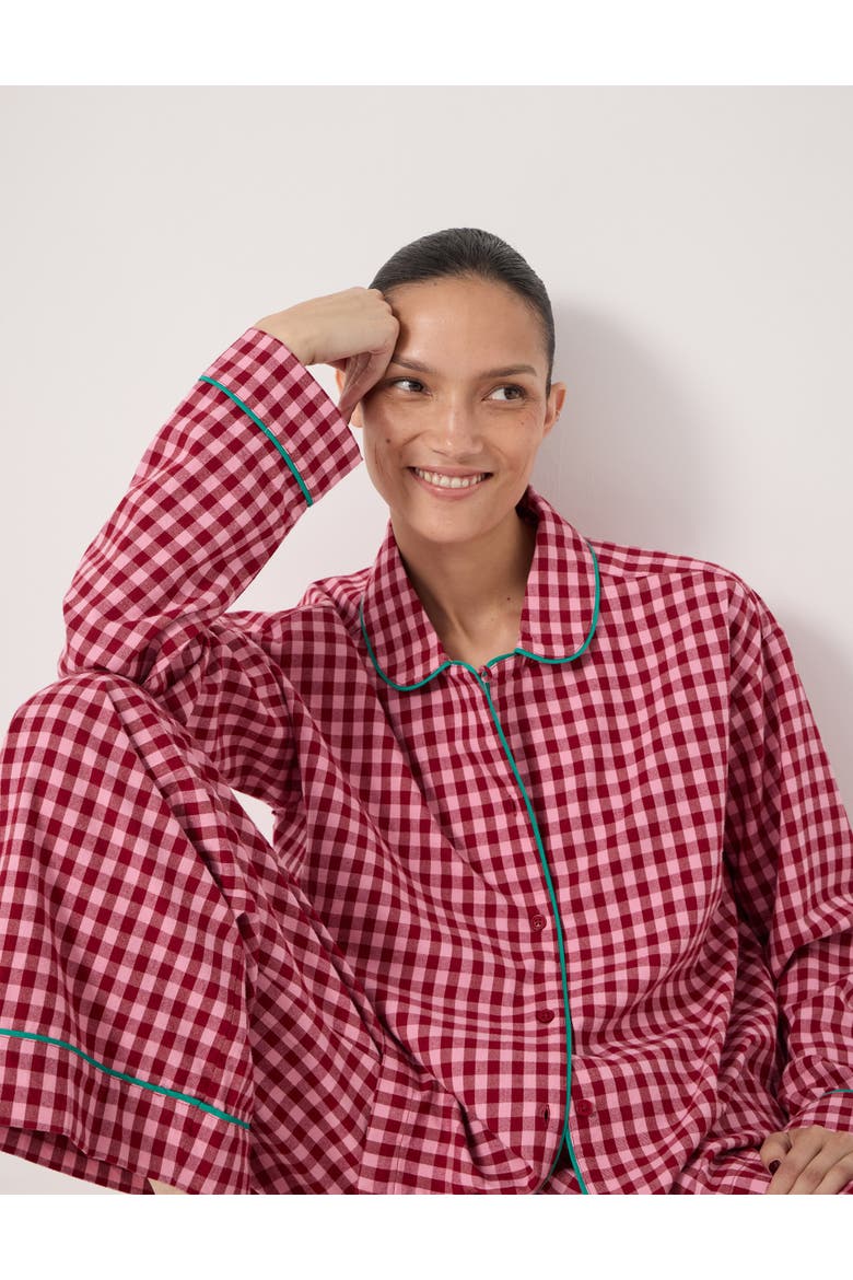 Brushed Cotton Pajamas, Alternate, color, Pink Mix