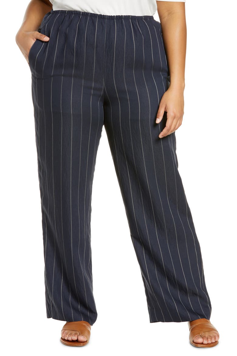 Stripe Wide Leg Pants, Main, color, COASTAL/ CHIFFON