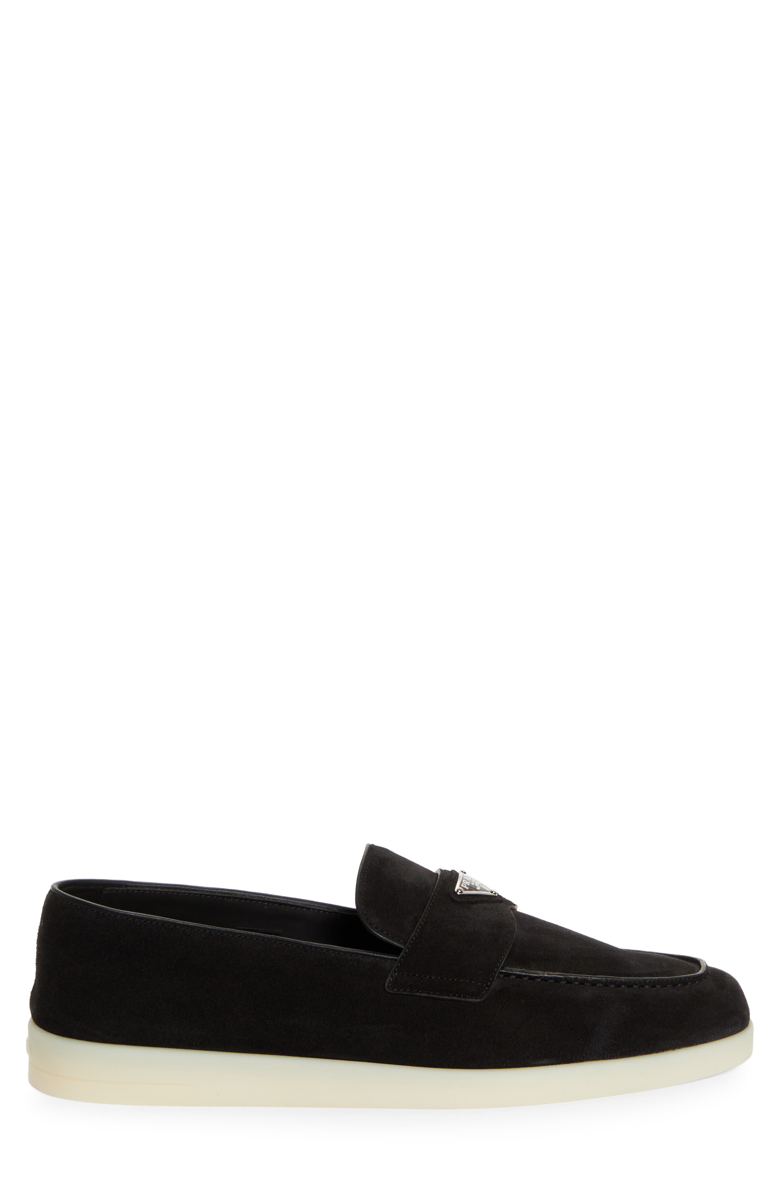 Prada Saint Tropez Loafer, Alternate, color, Nero