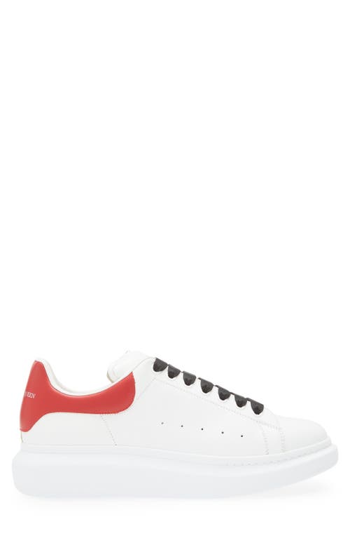 Alexander Mcqueen Leather Sneakers In Off White/chilli