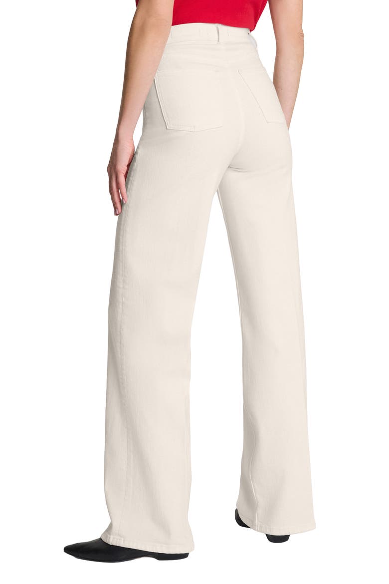 SPANXshape™ Authentic 360 High Waist Wide Leg Jeans, Alternate, color, ALABASTER