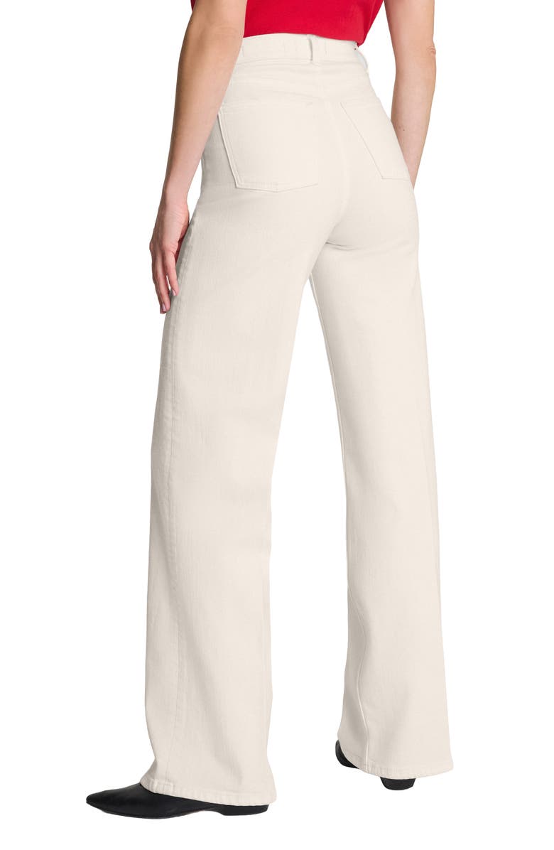 SPANX<sup>®</sup> SPANXshape<sup>™</sup> Authentic 360 High Waist Wide Leg Jeans, Alternate, color, Alabaster