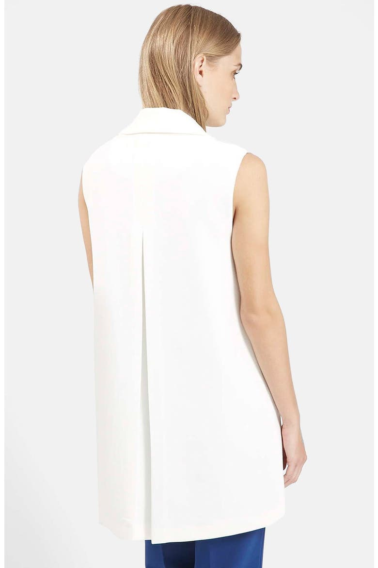 Swingy Crepe Vest, Alternate, color, WHITE