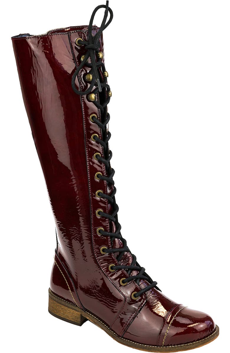 Unity in Diversity Longchamp Lace-Up Boot, Main, color,