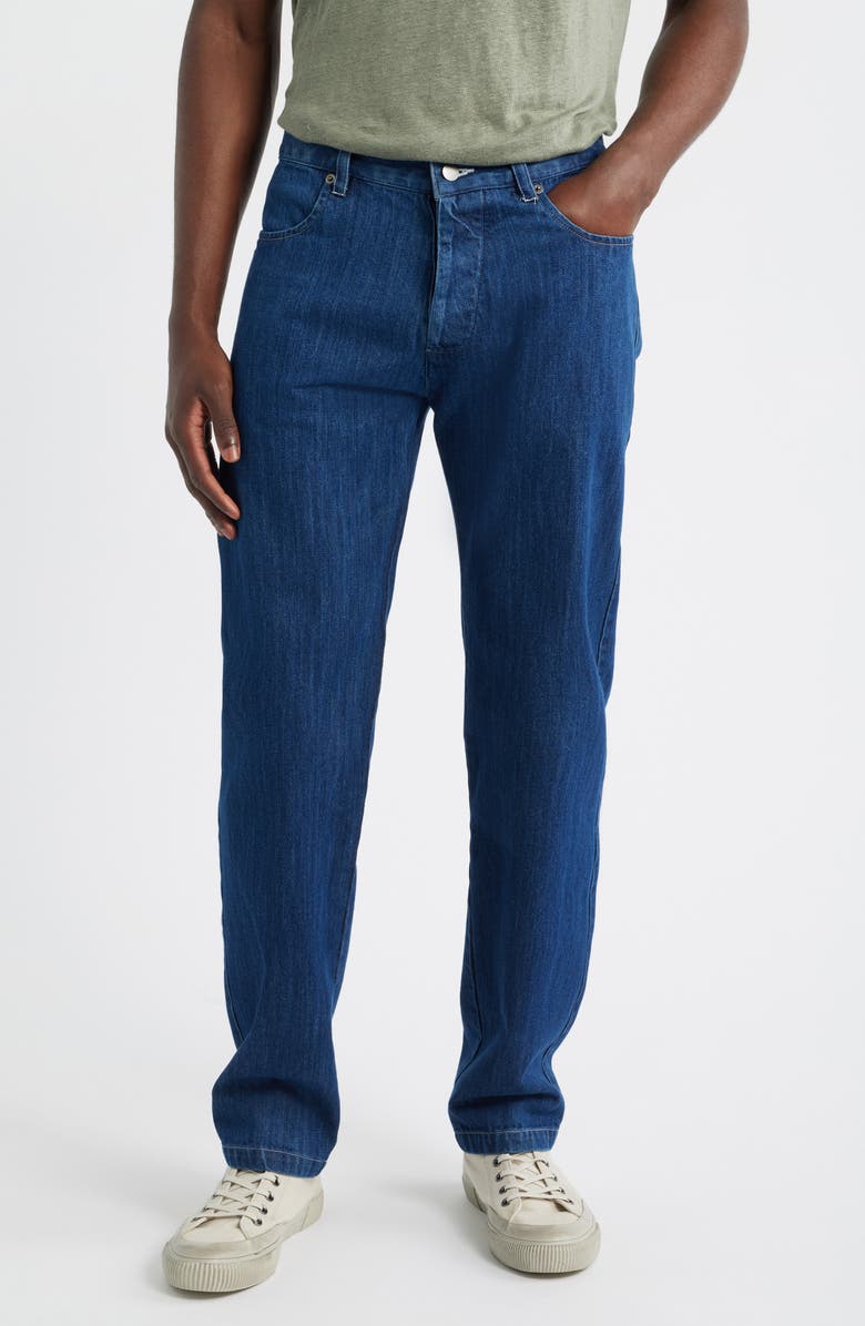 ALEX CRANE Straight Leg Organic Cotton Jeans, Main, color, Indigo