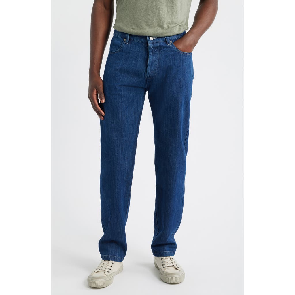 Alex Crane  Straight Leg Organic Cotton Jeans In Blue