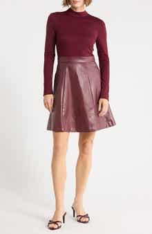 Long Sleeve Mixed Media Dress