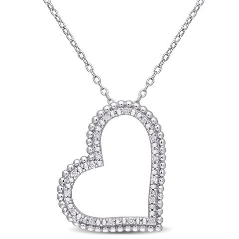 Diamond Heart Pendant Necklace