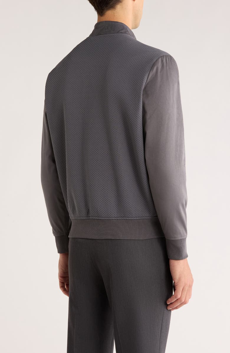 Robert Barakett Curtin Full Zip Jacket, Alternate, color, Smoke