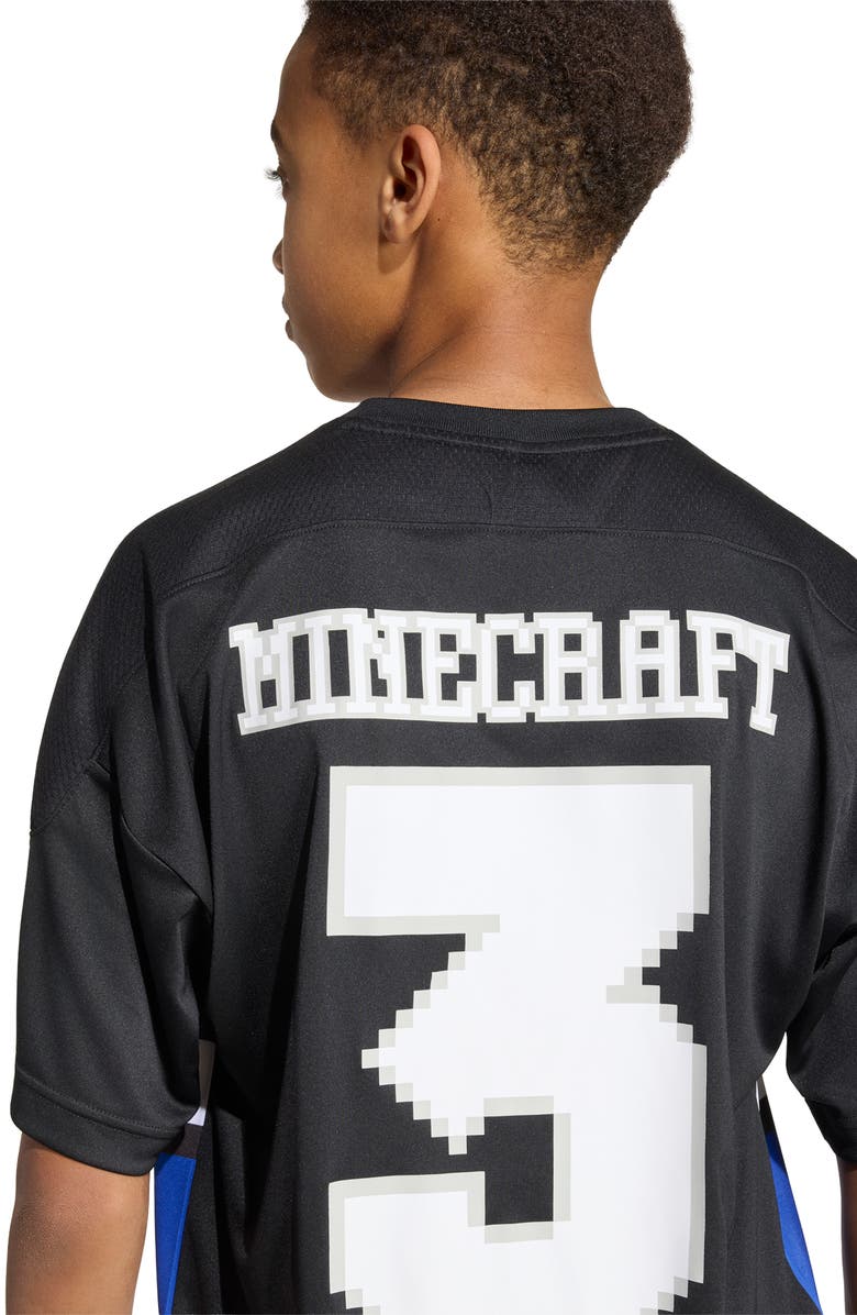 adidas Originals x Minecraft Kids' Graphic Print T-Shirt, Alternate, color, Black