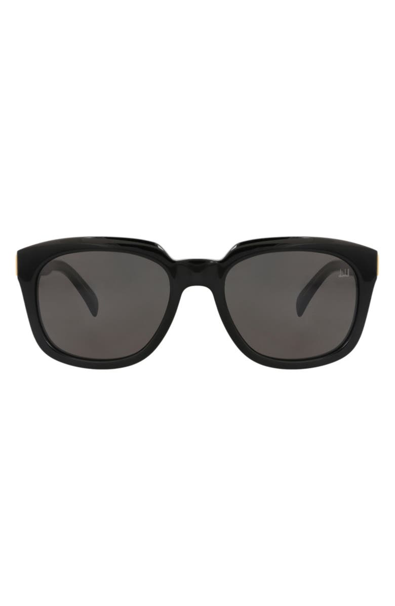 Dunhill 56mm Square Sunglasses, Main, color, Black Black Grey