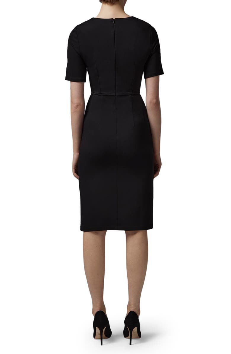 LK Bennett Natasha V-Neck Sheath Dress, Alternate, color, 