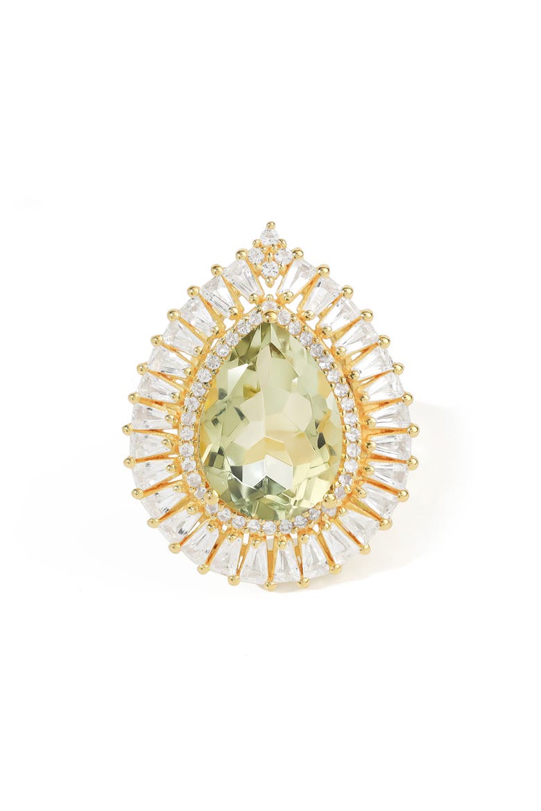 Semiprecious Stone Ring, Alternate, color, GREEN