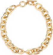 Open Edit Large Curb Link Toggle Necklace